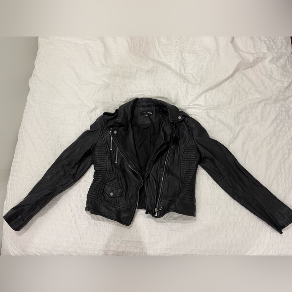 Slate & Willow Black Leather Jacket